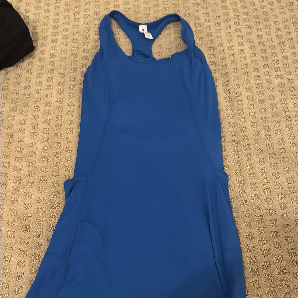 Blue Racerback Athletic Tank Top